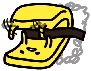 🍣 еда, банан, смешной, мультфильм telegram sticker