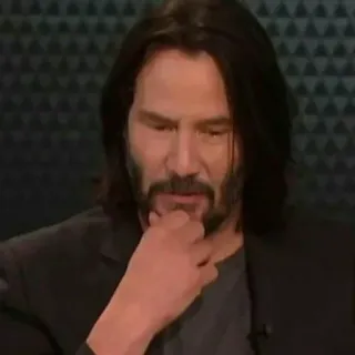 🤔 Keanu Reeves Keanu Reeves, Schauspieler, Promi telegram sticker