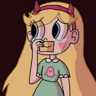 💫 Star Butterfly Star vs. the Forces of Evil Star Butterfly, Dibujos animados, Llorando, Personaje, Triste whatsapp sticker