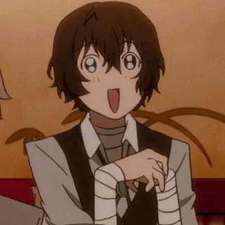 ⛓ Osamu Dazai Bungou Stray Dogs Anime, Manga, Osamu Dazai, Bungou Stray Dogs whatsapp sticker