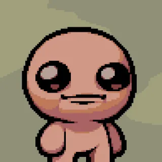 😶 Isaac The Binding of Isaac Видеоигра, Roguelike, Инди, Пиксель арт, Isaac telegram sticker