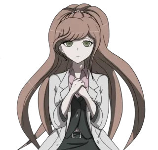 🌟 Ryouko Otonashi Danganronpa アニメ, ゲーム, ダンガンロンパ, 音無涼子, キャラクター, 女の子 whatsapp sticker