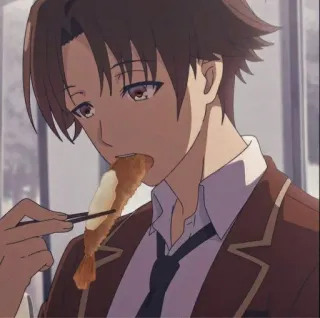 🍋 Anime, Comendo, Comida, Personagem, Hashis telegram sticker