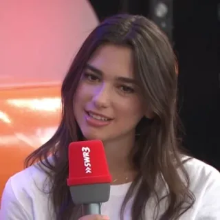📌 Dua Lipa Sängerin, Promi, Frau, Musik, Popstar whatsapp sticker