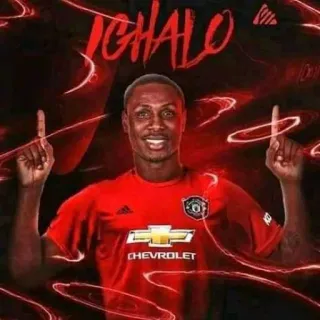 👆 Ighalo IGHALO calcio, sport, calcio, Manchester United, Ighalo telegram sticker