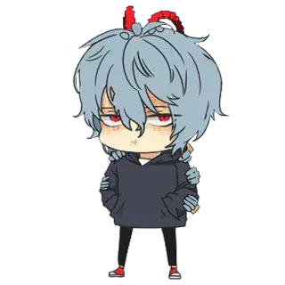😒 Shigaraki Tomura My Hero Academia Anime, Chibi, My Hero Academia, Shigaraki Tomura, Bösewicht, Charakter telegram sticker