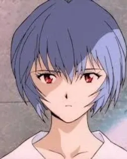 🌟 Rei Ayanami Neon Genesis Evangelion Anime, Charakter, Rei Ayanami, Neon Genesis Evangelion, Portrait telegram sticker