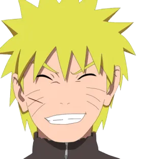 😆 Naruto Аниме, Манга, Наруто, Персонаж, улыбается, Узумаки telegram sticker