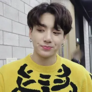 🧷 Jungkook Jungkook, BTS, K-Pop, cantante, celebridad, persona telegram sticker