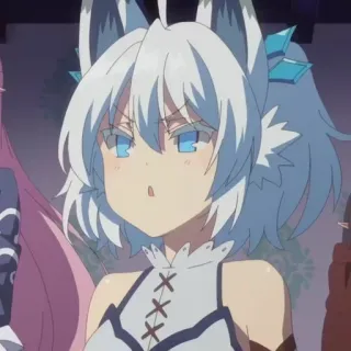 💙 Anime, Cartone animato, Ragazza lupo, Ragazza, Personaggio telegram sticker