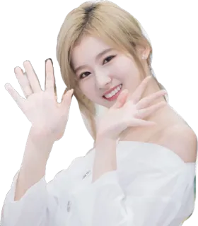 👋 donna, capelli biondi, celebrità, persona, onda, ritratto telegram sticker