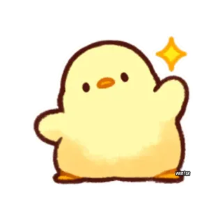 ✨ chick, cute, yellow, animal, bird, kawaii telegram sticker