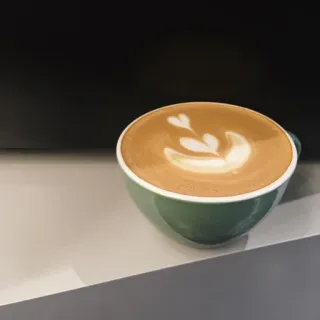☕ Latte, Café, Cappuccino, Bebida, Bebida, Arte, Arte do café whatsapp sticker