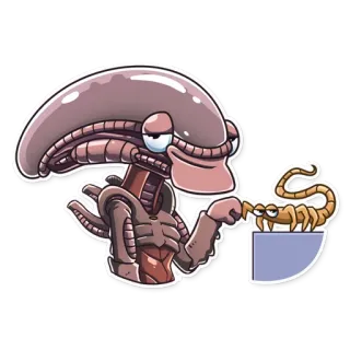 🤜 Xenomorph Alien Alien, Xénomorphe, Monstre, Horreur, Film, Science-fiction, Espace, Créature whatsapp sticker
