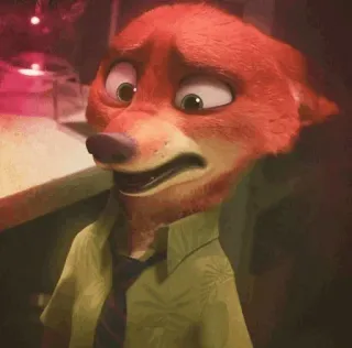 🦊 Nick Wilde Zootopia fuchs, zoomania, animiert, disney, nick wilde telegram sticker