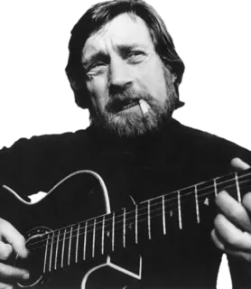 😖 John McLaughlin John McLaughlin, guitare, musicien, jazz, guitariste telegram sticker