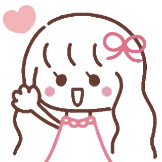 ⭐ girl, cute, drawing, pink, bow, cartoon telegram sticker