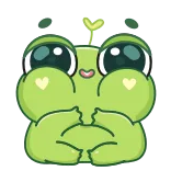 лягушка Пип @Stickersnew telegram stickers