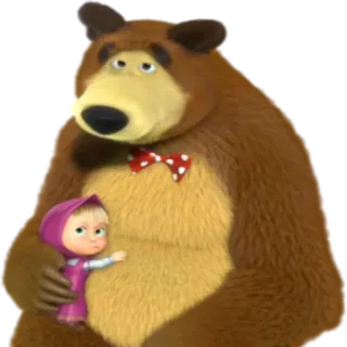 😞 Masha and the Bear Kartun, Animasi, Masha, Beruang, Lucu, Anak-anak telegram sticker