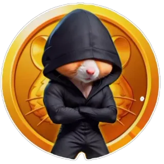🪙 hamster, character, hoodie, animal, gold coin telegram sticker