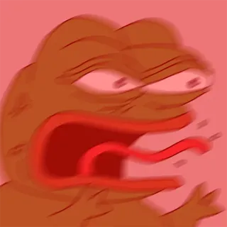 😡 Pepe the Frog Pepe, Kikker, Meme, Internetmeme, Cartoon, Boos telegram sticker