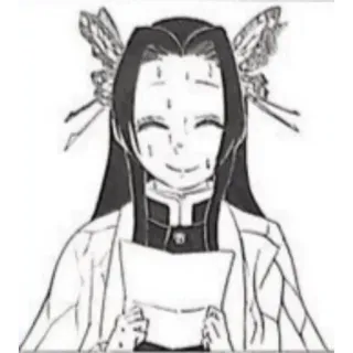 🙂 Kanae Kocho Demon Slayer anime, manga, demon slayer, kanae kocho, butterfly, smile telegram sticker