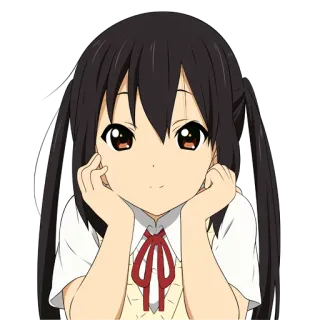 ☺️ Azusa Nakano K-On! Anime, Garota, Desenho animado, Mangá, K-On!, Azusa Nakano telegram sticker