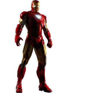 🤖 Iron Man アイアンマン, マーベル, スーパーヒーロー, アベンジャーズ, 赤と金 telegram sticker