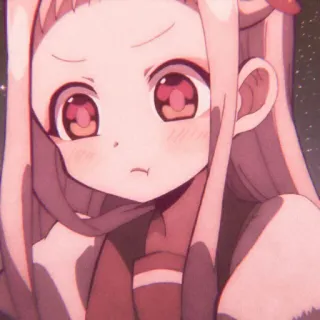 🐇 Yashiro Nene Toilet-bound Hanako-kun Anime, Manga, Mignon, Fille, Cheveux roses, Grands yeux telegram sticker