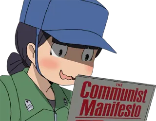 🇷🇺 The Communist Manifesto communism, manifesto, politics, political book, cartoon character telegram sticker