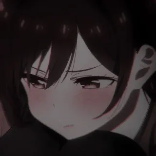 ⛓ anime, manga, carino, ragazza, chibi, triste telegram sticker