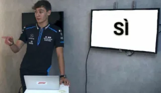 ✅ sì george russell, f1, fórmula 1, piloto, williams racing telegram sticker