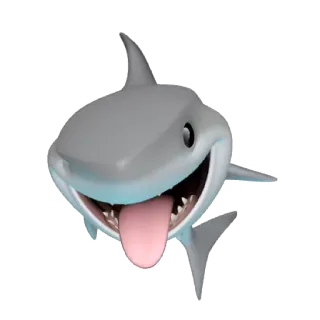 🦈 tubarão, animal, peixe, mar, oceano telegram sticker