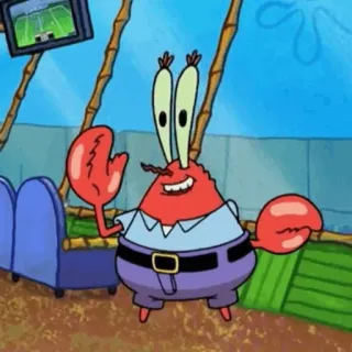 🍔 Mr. Krabs Spongebob Squarepants dessin animé, Mr. Krabs, Bob l'éponge, Nickelodeon telegram sticker