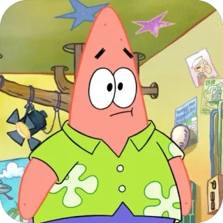🫥 Patrick Star SpongeBob SquarePants telegram sticker
