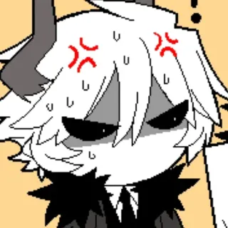 😡 anime, angry, cartoon, monster, devil whatsapp sticker