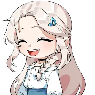 😄 การ์ตูน, ตัวละคร, อนิเมะ, น่ารัก, ยิ้ม, ภาพประกอบ telegram sticker