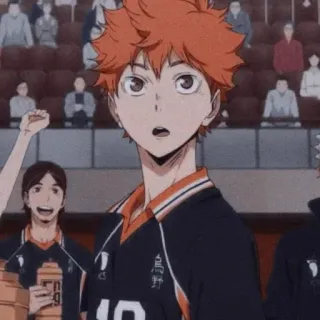 😳 Hinata Shoyo Haikyuu!! Аниме, Волейбол, Спорт, Хината, Шоё telegram sticker
