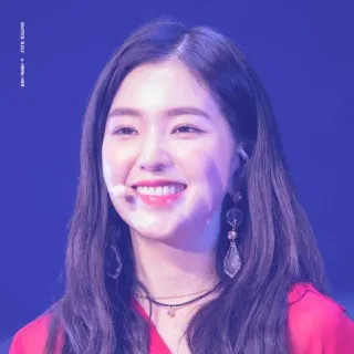 🍣 Irene K-pop, cantante, celebridad, mujer, sonrisa, retrato telegram sticker