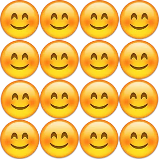 😊 Emoji, Sonrisa, Cara sonriente, Feliz whatsapp sticker