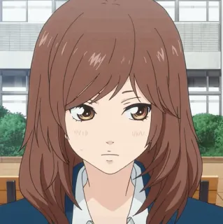 🥡 anime, girl, teen, female, portrait, cartoon telegram sticker
