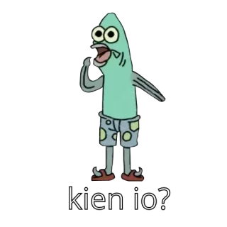 😳 kien io? fisch, spongebob, cartoon, charakter, verwirrt telegram sticker