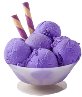 🟣 Eis, Dessert, Lila, Essen, Süß, Schüssel whatsapp sticker