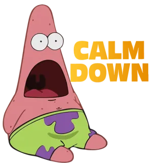 😴 Patrick Star SpongeBob SquarePants Патрик Стар, Спанч Боб, мультфильм, смешно, в шоке, мем telegram sticker