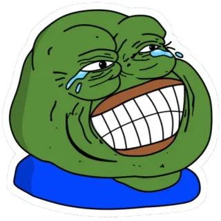 🤣 Pepe the Frog meme, frog, cartoon, internet meme whatsapp sticker