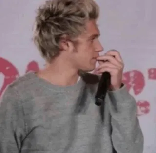 🥀 Niall Horan Niall Horan, singer, microphone, one direction, celebrity telegram sticker