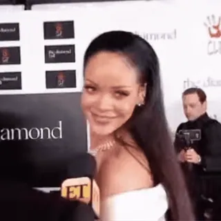 ๐ Rihanna singer, celebrity, woman, portrait, event, fashion whatsapp sticker