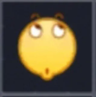 😯 Emoji, Kuning, Ekspresi, Wajah telegram sticker