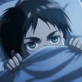 🗡 Eren Yeager Attack on Titan Anime, Mangá, Eren, Ataque dos Titãs, Shingeki no Kyojin, Personagem whatsapp sticker