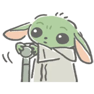 Child Mandalorian @Nekostickerss telegram stickers